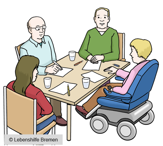 Besprechung mit Kooperationspartnern