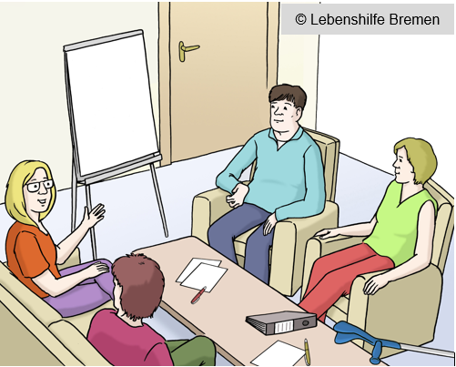 Beratungsgespräch mit jungen Lehrern und Lehrerinnen